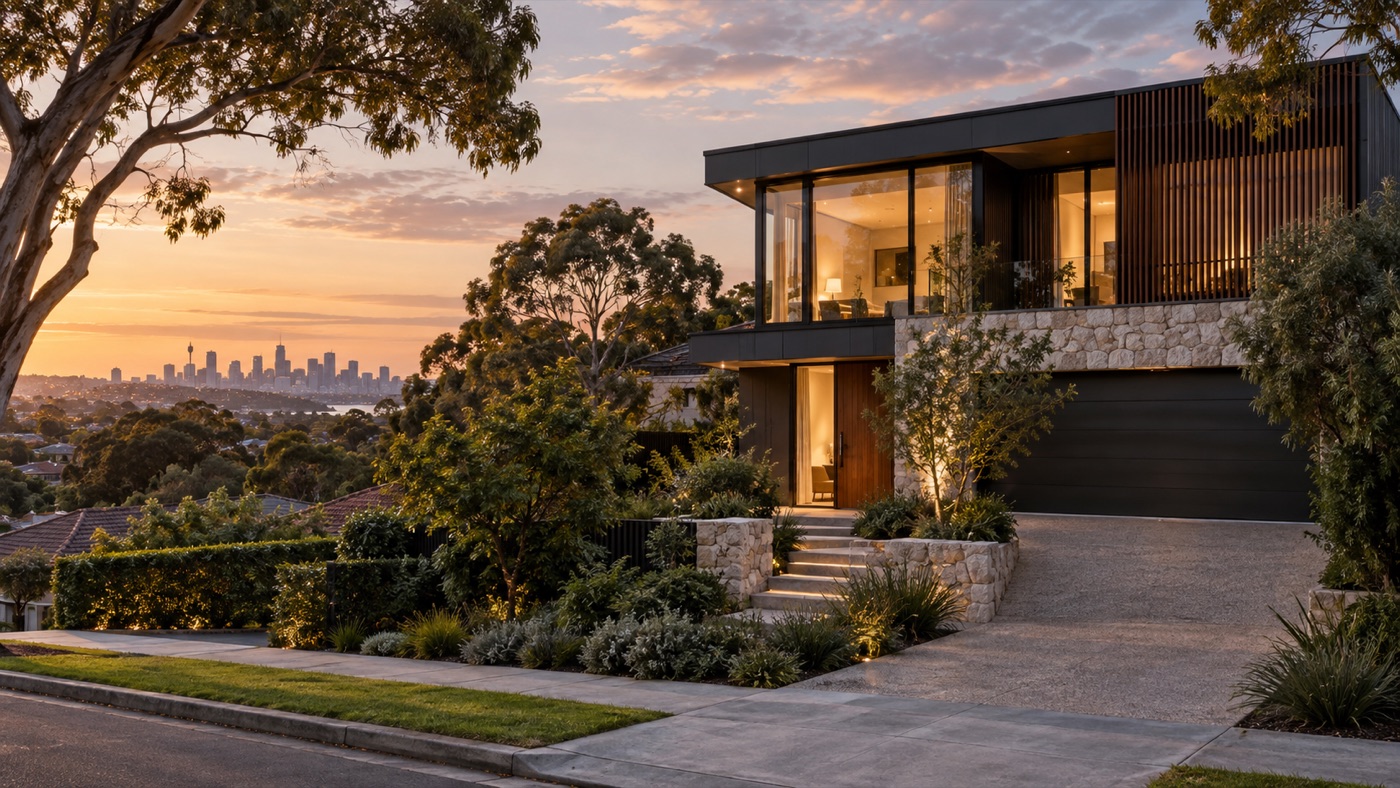 Modern home exterior